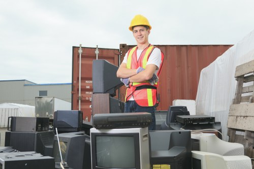 Team handling furniture disposal