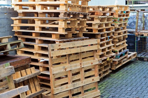 Operatives sorting items for removal and documenting the site